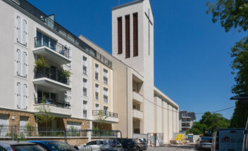 Les échafaudages extérieurs démontés