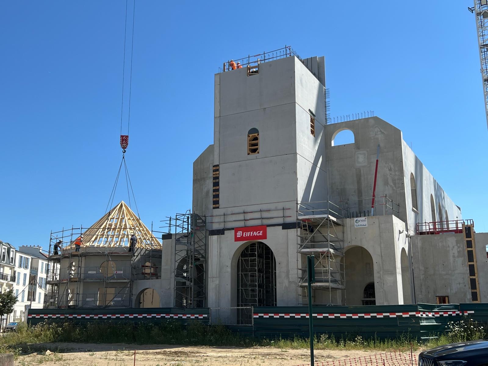 Charpente de l&rsquo;octogone et construction du clocher
